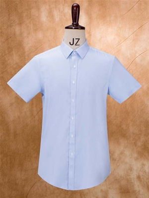 MTG-333藍條男短袖襯衫